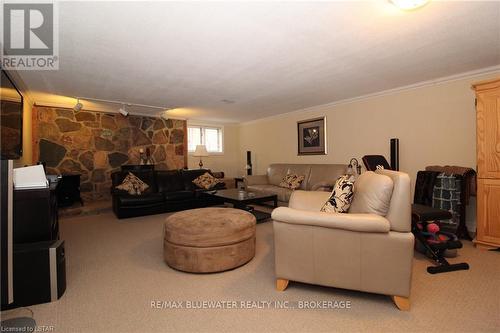 10322 Grand Oaks Drive, Lambton Shores, ON - Indoor Photo Showing Living Room With Fireplace