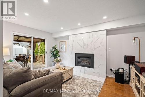 912 Copperfield Drive, Oshawa, ON - Indoor Photo Showing Living Room With Fireplace