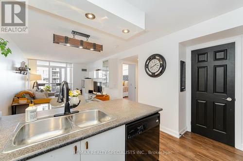 1025 - 5233 Dundas Street, Toronto, ON - Indoor Photo Showing Kitchen With Double Sink