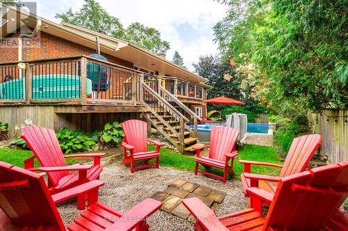 702 King Road, Burlington, ON - Outdoor With Above Ground Pool With Deck Patio Veranda With Exterior
