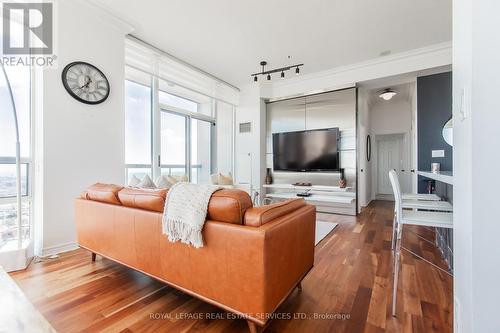 3702 - 3504 Hurontario Street, Mississauga, ON - Indoor Photo Showing Living Room