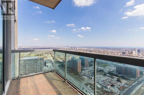 3702 - 3504 Hurontario Street, Mississauga, ON - Outdoor With Balcony With View