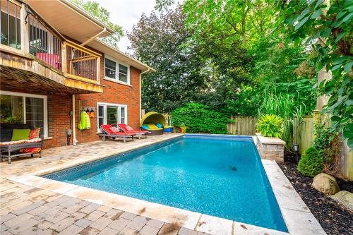 702 King Road, Burlington, ON - Outdoor With In Ground Pool With Deck Patio Veranda