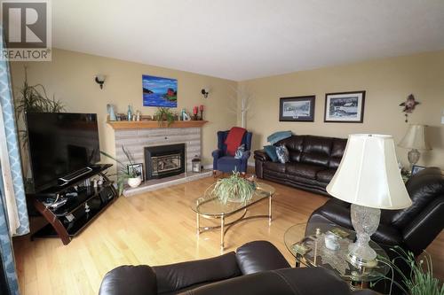 1 Tudor Street, Corner Brook, NL - Indoor Photo Showing Living Room With Fireplace