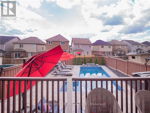 14 Carroll Lane, Brantford, ON - Outdoor With In Ground Pool