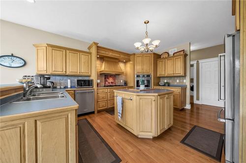 46 Townline Road, Jarvis, ON - Indoor Photo Showing Kitchen With Double Sink