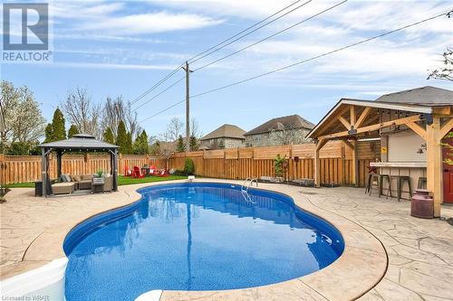 265 Deer Ridge Drive, Kitchener, ON - Outdoor With In Ground Pool With Backyard