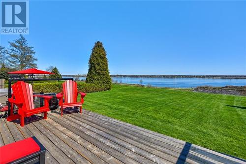 403 County Road 2 Road, Cardinal, ON - Outdoor With Body Of Water With Deck Patio Veranda With View