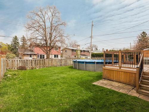 Backyard - 109 Av. Cragmore, Pointe-Claire, QC - Outdoor With Above Ground Pool With Backyard