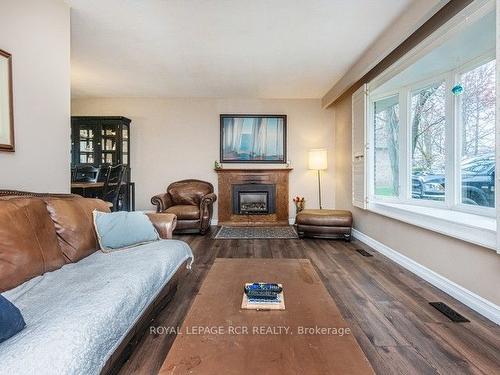 10588 Eighth Line, Halton Hills, ON - Indoor Photo Showing Living Room With Fireplace