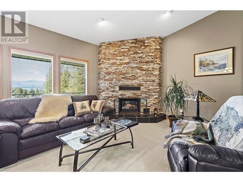 3340 Mcbride Road, Blind Bay, BC - Indoor Photo Showing Living Room With Fireplace