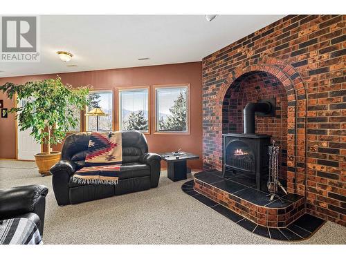 3340 Mcbride Road, Blind Bay, BC - Indoor Photo Showing Living Room With Fireplace
