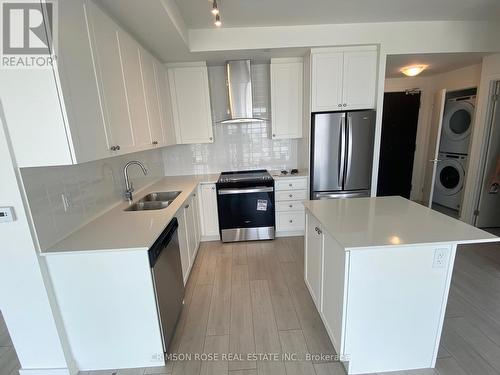 2210 - 55 Duke Street W, Kitchener, ON - Indoor Photo Showing Kitchen With Double Sink