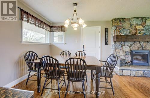298 London Road S, Wellington North, ON - Indoor Photo Showing Dining Room With Fireplace