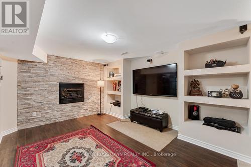 64 Westminster Circle, Barrie, ON - Indoor Photo Showing Living Room With Fireplace