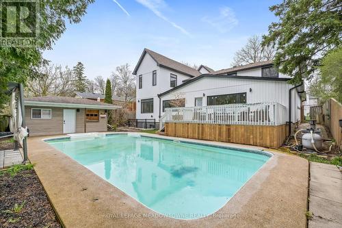 161 Mill Street, Halton Hills, ON - Outdoor With In Ground Pool
