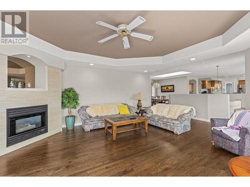 3514 Empire Place, West Kelowna, BC - Indoor Photo Showing Living Room With Fireplace