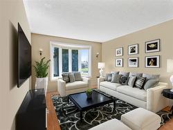 Virtually staged living room - 