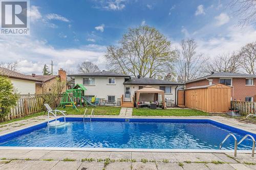 122 Steel Street, Barrie, ON - Outdoor With In Ground Pool With Backyard