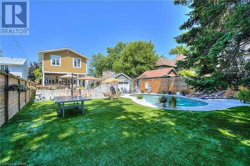 No-Maintenance Turf - 71 Bayview Drive, St. Catharines, ON - Outdoor With In Ground Pool With Backyard