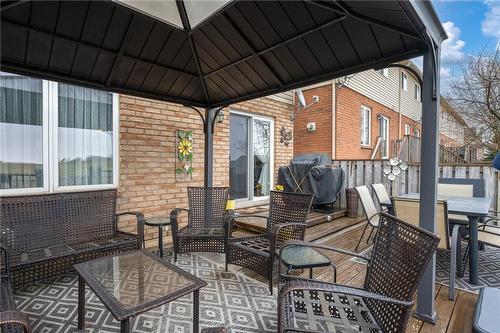 LARGE DECK SPACE WITH GAZEBO - 87 Periwinkle Drive, Hamilton, ON - Outdoor With Deck Patio Veranda With Exterior