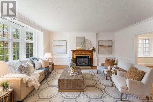 4 Heathdale Road, Toronto, ON - Indoor Photo Showing Living Room With Fireplace