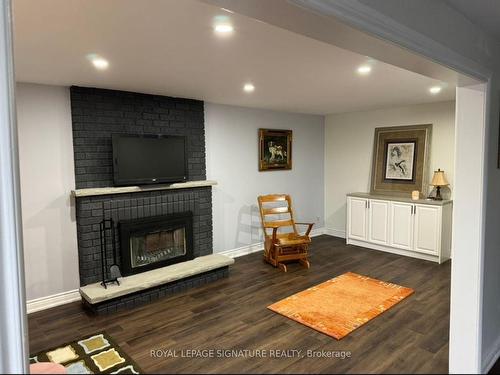 1813 Spruce Hill Rd, Pickering, ON - Indoor Photo Showing Living Room With Fireplace