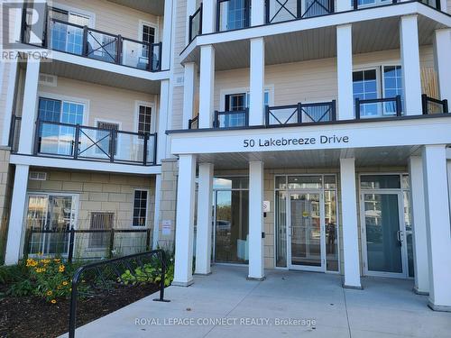 129 - 50 Lakebreeze Drive, Clarington, ON - Outdoor With Balcony With Facade