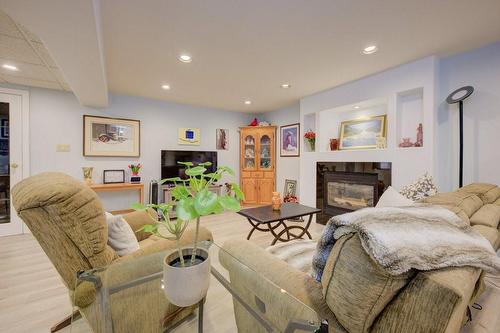 17 Sandy Drive, Hamilton, ON - Indoor Photo Showing Living Room With Fireplace