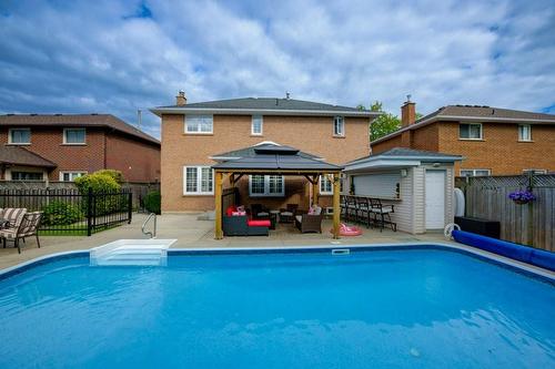 17 Sandy Drive, Hamilton, ON - Outdoor With In Ground Pool With Backyard With Exterior