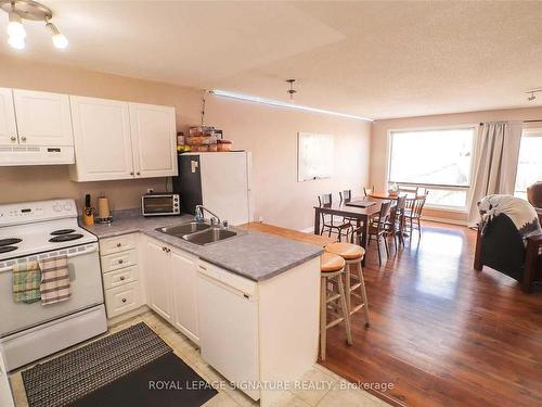 Upper-329 Spillsbury Dr, Otonabee-South Monaghan, ON - Indoor Photo Showing Kitchen With Double Sink
