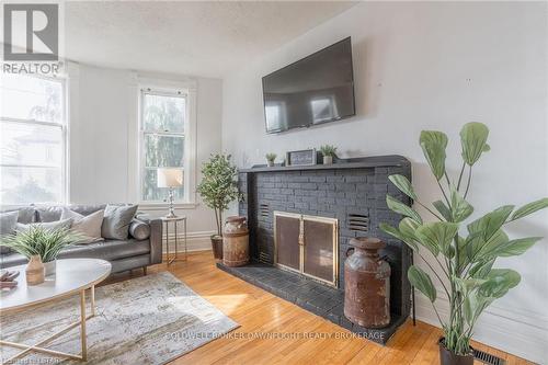 156 Church Street, North Middlesex, ON - Indoor Photo Showing Living Room With Fireplace