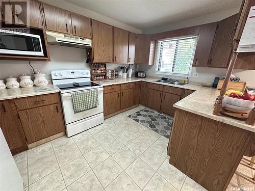 105 2Nd Avenue E, Lampman, SK - Indoor Photo Showing Kitchen With Double Sink