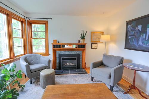 704 Hoover Street, Nelson, BC - Indoor Photo Showing Living Room With Fireplace
