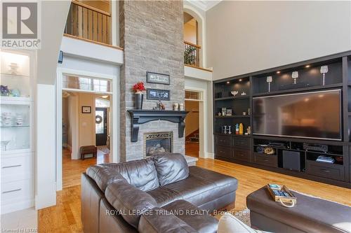 Imported from itso - 5396 Fisher Line, Plympton-Wyoming, ON - Indoor Photo Showing Living Room With Fireplace