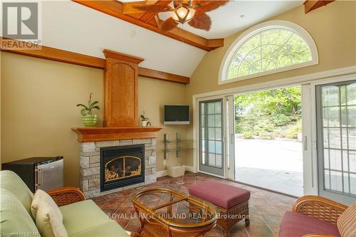 Imported from itso - 5396 Fisher Line, Plympton-Wyoming, ON - Indoor Photo Showing Living Room With Fireplace