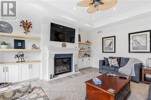 34180 Melena Beach Sideroad, Bluewater (Bayfield), ON - Indoor Photo Showing Living Room With Fireplace