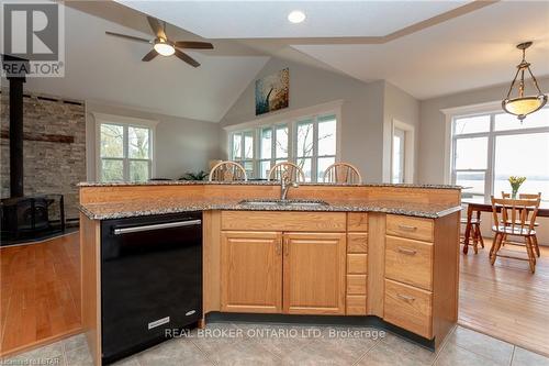 34684 Lieury Road, North Middlesex, ON - Indoor Photo Showing Kitchen With Double Sink