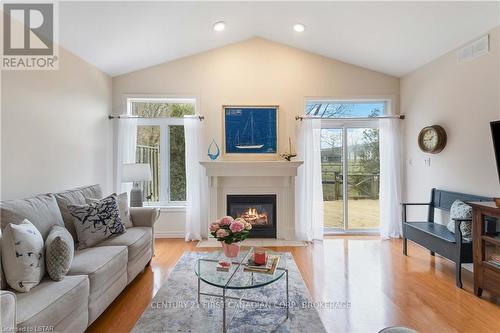 6 - 375 Edith Cavell Boulevard, Central Elgin (Port Stanley), ON - Indoor Photo Showing Living Room With Fireplace