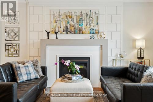 42B Otonabee Avenue, Toronto, ON - Indoor Photo Showing Living Room With Fireplace