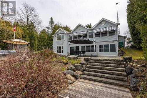 126 Sunset Point, Grey Highlands, ON - Outdoor With Deck Patio Veranda With Facade