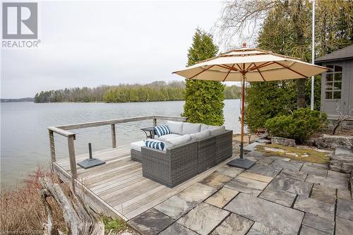 126 Sunset Point, Grey Highlands, ON - Outdoor With Body Of Water With Deck Patio Veranda