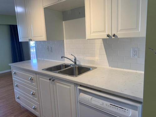 310-411 Nicola Street, Kamloops, BC - Indoor Photo Showing Kitchen With Double Sink