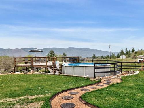 7629 Barnhartvale Road, Kamloops, BC - Outdoor With Above Ground Pool With View