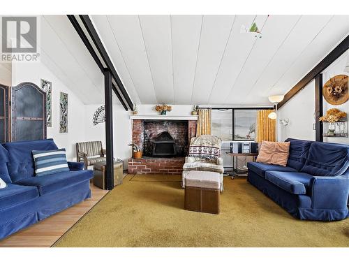 1665 Blind Bay Road, Blind Bay, BC - Indoor Photo Showing Living Room With Fireplace