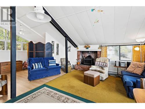 1665 Blind Bay Road, Blind Bay, BC - Indoor Photo Showing Living Room With Fireplace