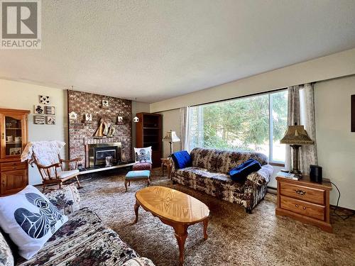 101 Cade Place, Prince Rupert, BC - Indoor Photo Showing Living Room With Fireplace