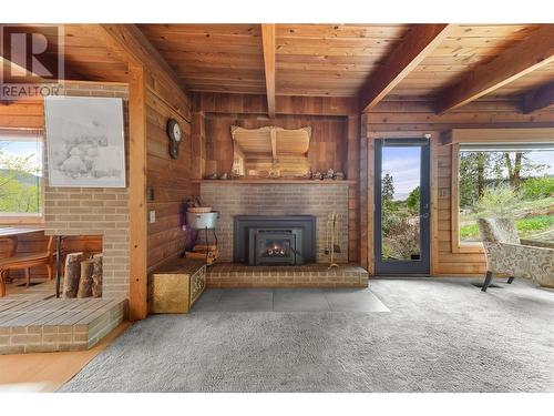 1850 Naramata Road, Penticton, BC - Indoor Photo Showing Other Room With Fireplace