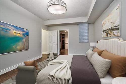 Virtually Staged - 1477 Lakeshore Road|Unit #305, Burlington, ON - Indoor Photo Showing Bedroom
