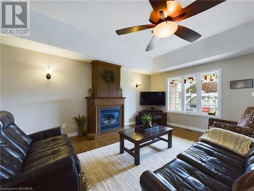 210 Denstedt Street W, Listowel, ON - Indoor Photo Showing Living Room With Fireplace
